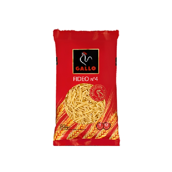 PASTA GALLO FIDEO N4  250GR