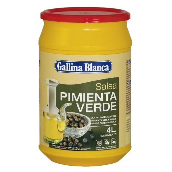 SALSA PIMIENTA VERDE GALLINA BLANCA 1KG