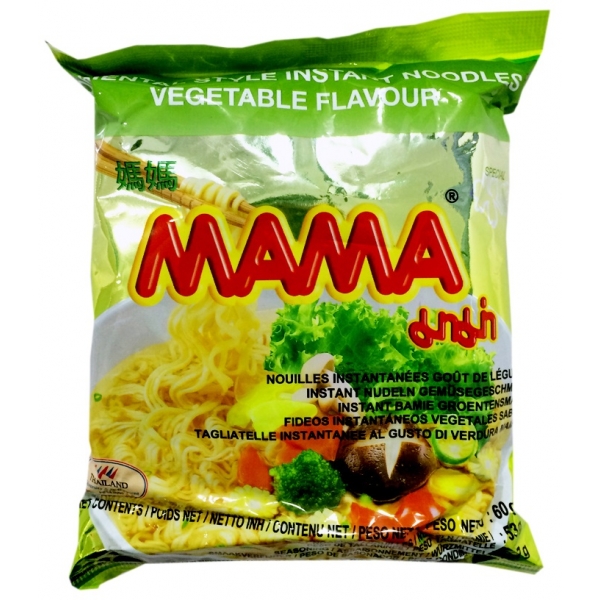 NOODLES MAMA VEGETALES INSTANT  60GR PACK-5