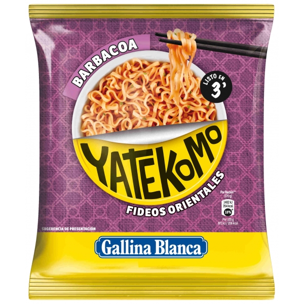 NOODLES YATEKOMO BARBACOA GALLINA BLANCA 79GR