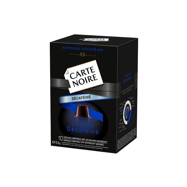 CARTE NOIRE ESPRESSO D&Eacute;CAF&Eacute;IN&Eacute; 10U