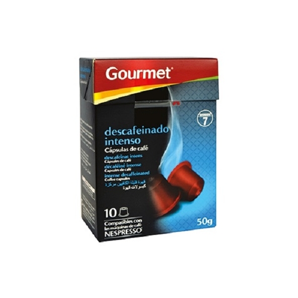 CAPSULAS COMPATIBLES NESPRESSO GOURMET DESCAFEINADO 10U