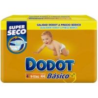 PAÑAL DODOT  BASICO T-4  9-15KG  44U