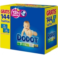 PAÑAL DODOT  T-3  4-10KG  144U