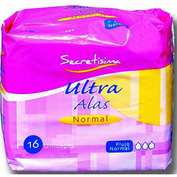 COMPRESAS ULTRA ALAS NORMAL SECRETISIMA 16U