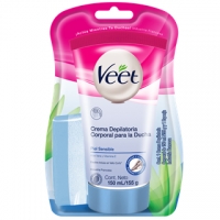 CREMA DEPILATORIA PIEL SENSIBLE DUCHA  VEET 150ML